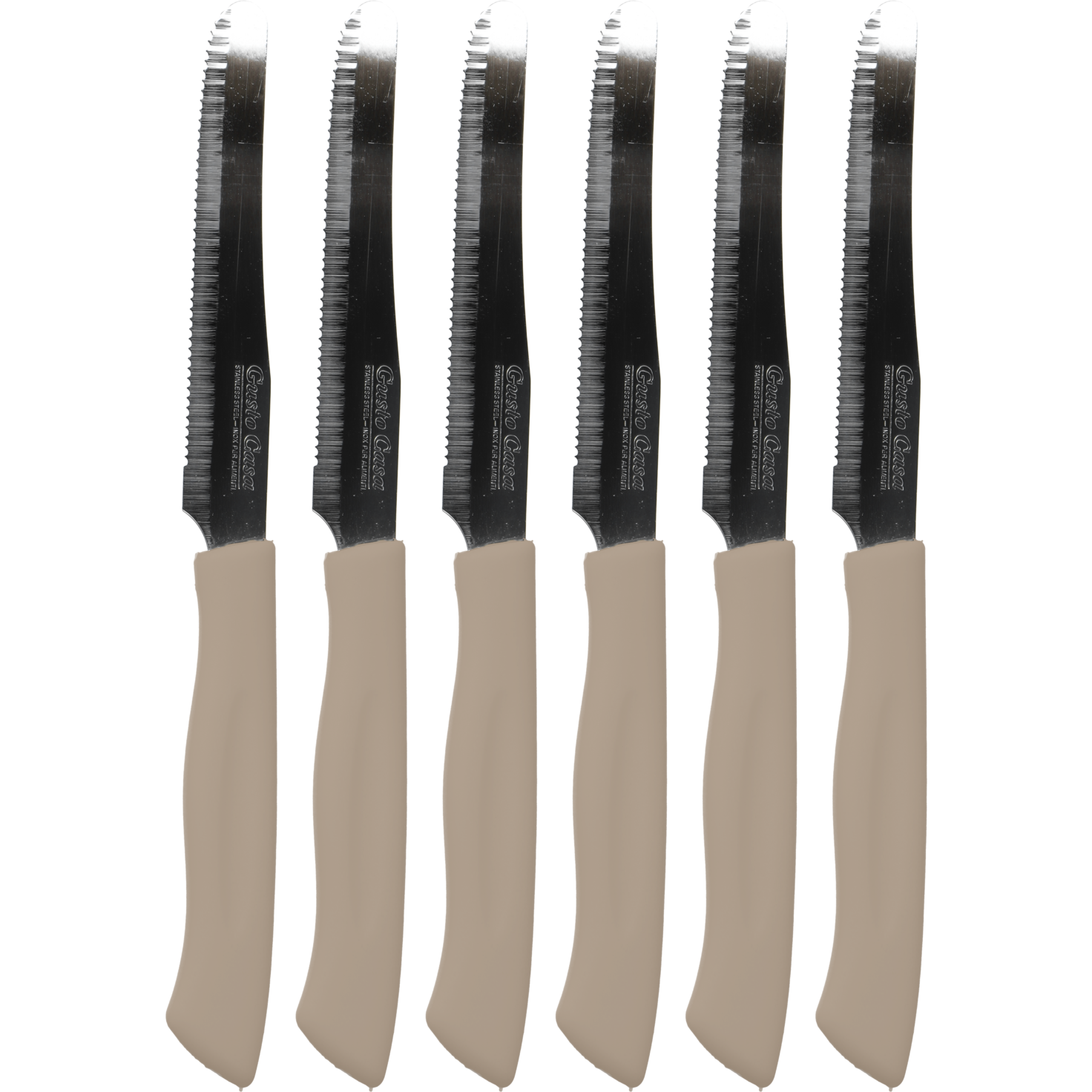 GUSTO CASA - Coltelli da tavola - set 6 pezzi